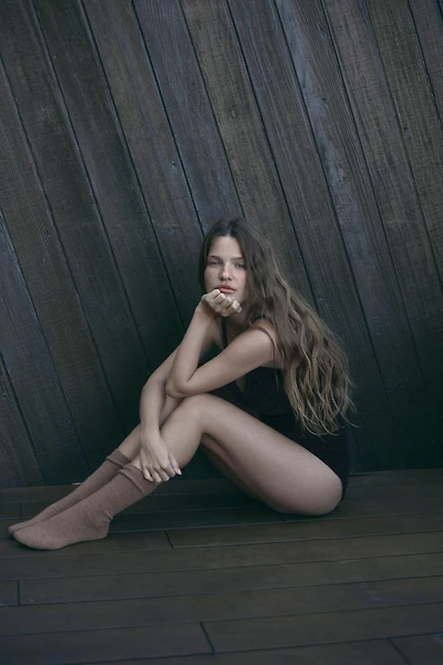 FAUX FUR POLYAMIDE BODYSUIT