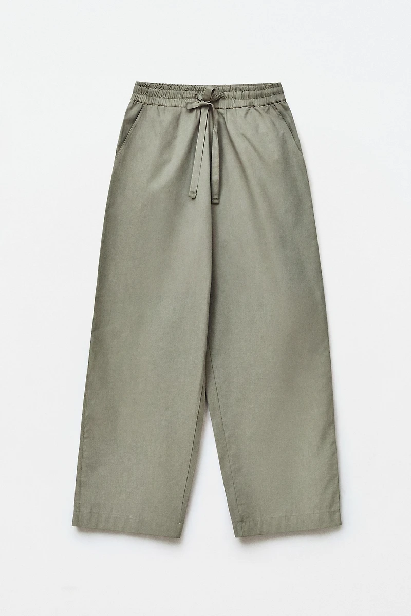 POPLIN PANTS