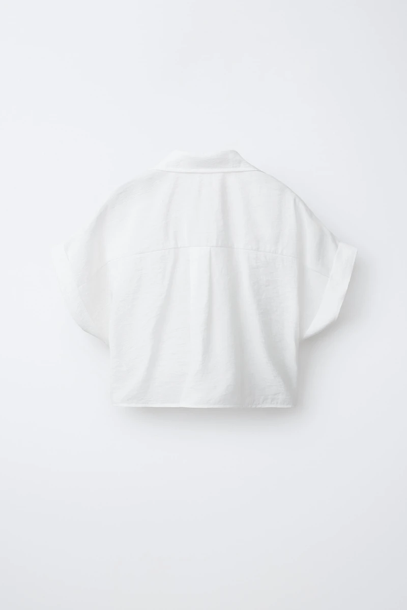FLOWY KNOTTED SHIRT