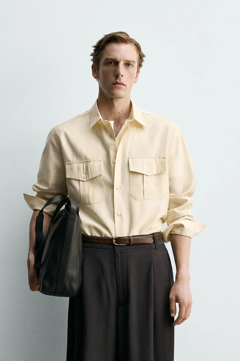 CHEMISE FLUIDE À POCHES