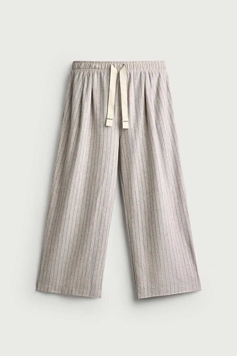 STRIPED RELAXED FIT PANTS