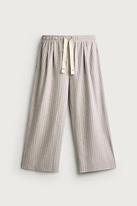 STRIPED RELAXED FIT PANTS