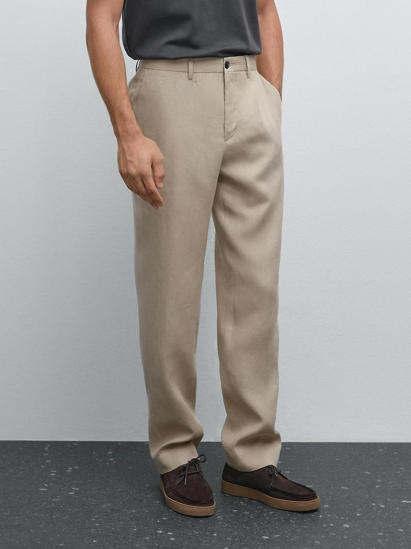 Flowing linen trousers