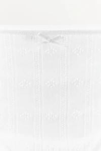 POINTELLE BOTTOMS WITH SATIN BOW
