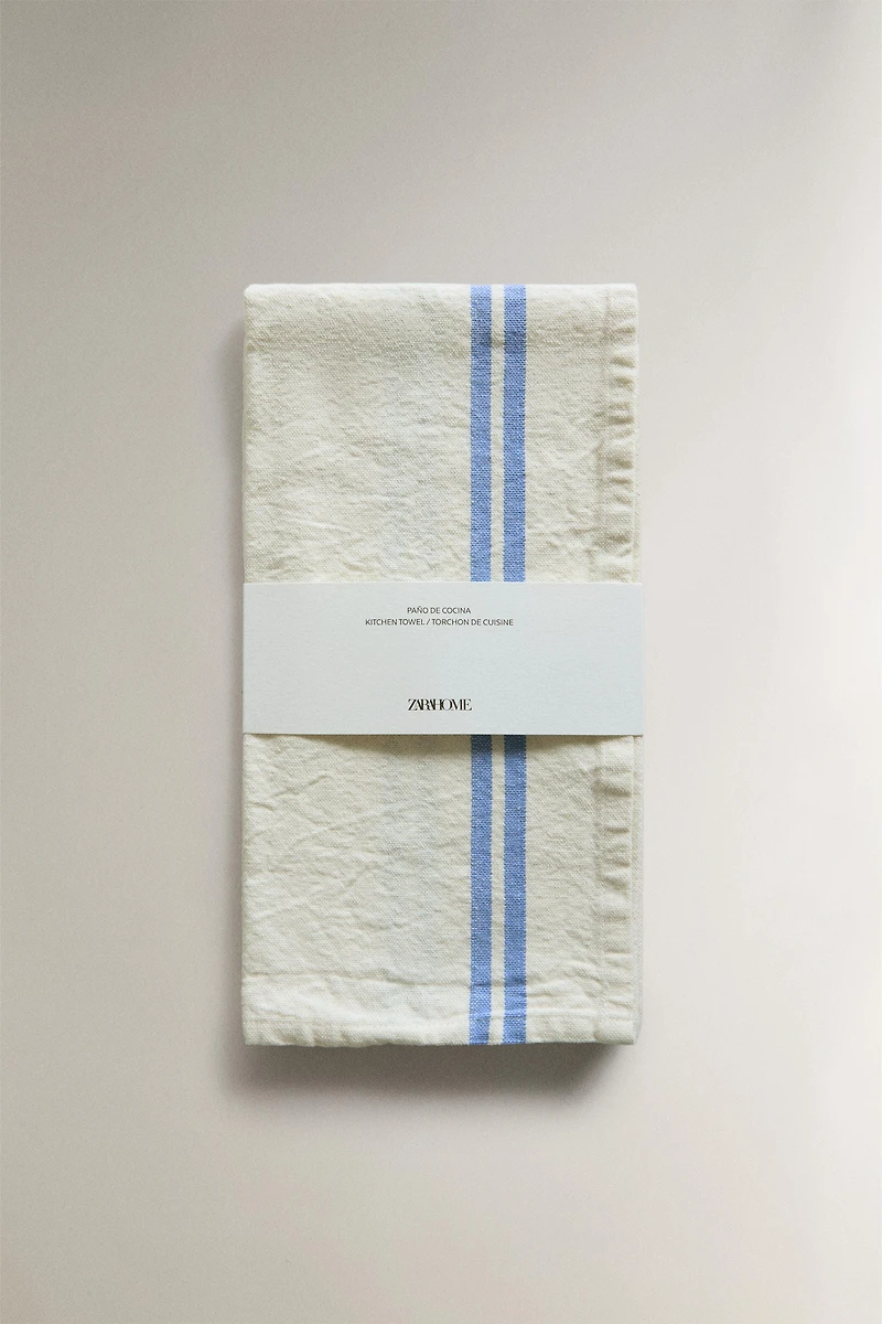 STRIPED COTTON TEA TOWEL