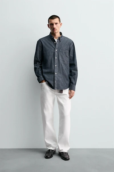 RELAXED FIT DENIM SHIRT