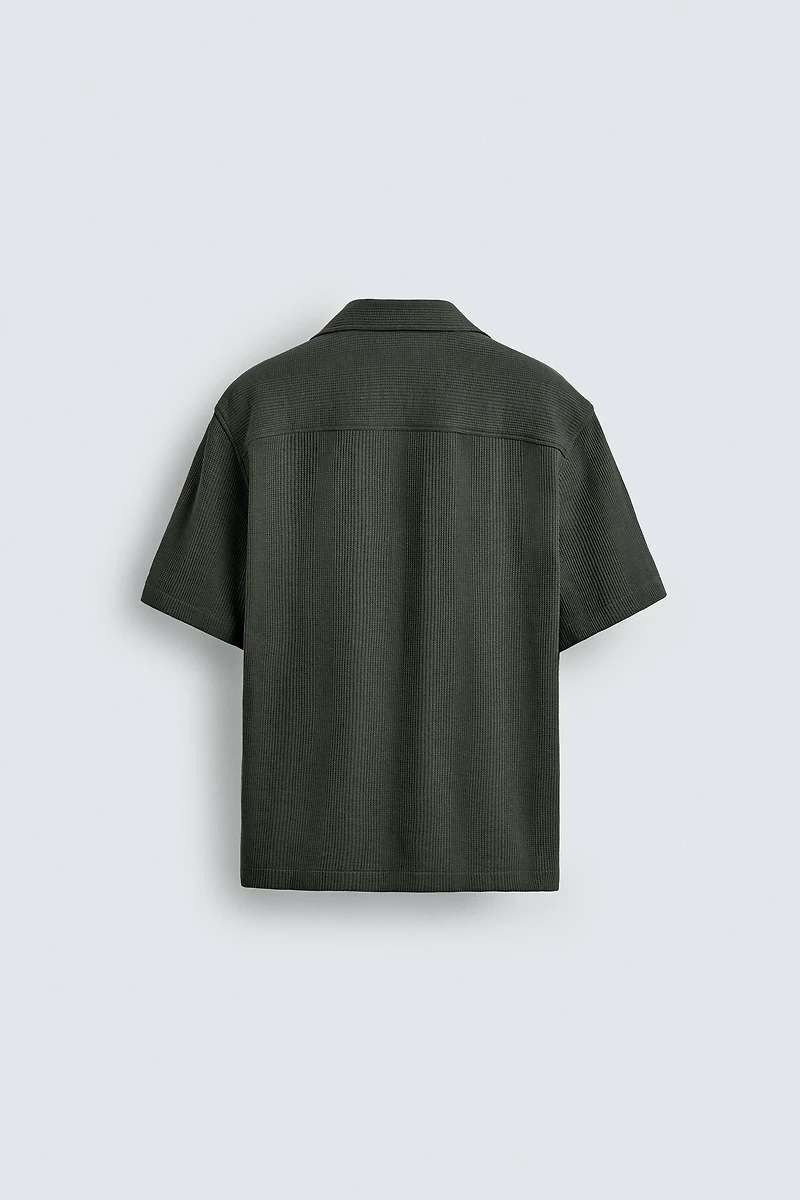 REGULAR FIT TEXTURED SHIRT