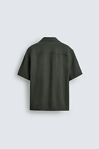 REGULAR FIT TEXTURED SHIRT