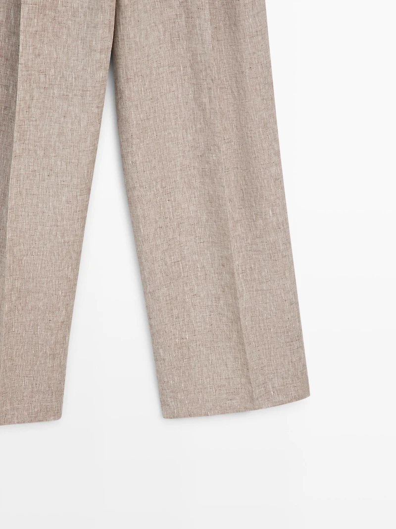 Pantalon de costume en lin