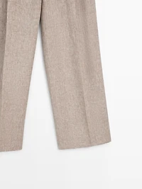 Pantalon de costume en lin