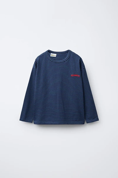 STRIPED SNOOPY PEANUTS™ EMBROIDERED T-SHIRT