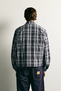 RELAXED FIT PLAID JACKET