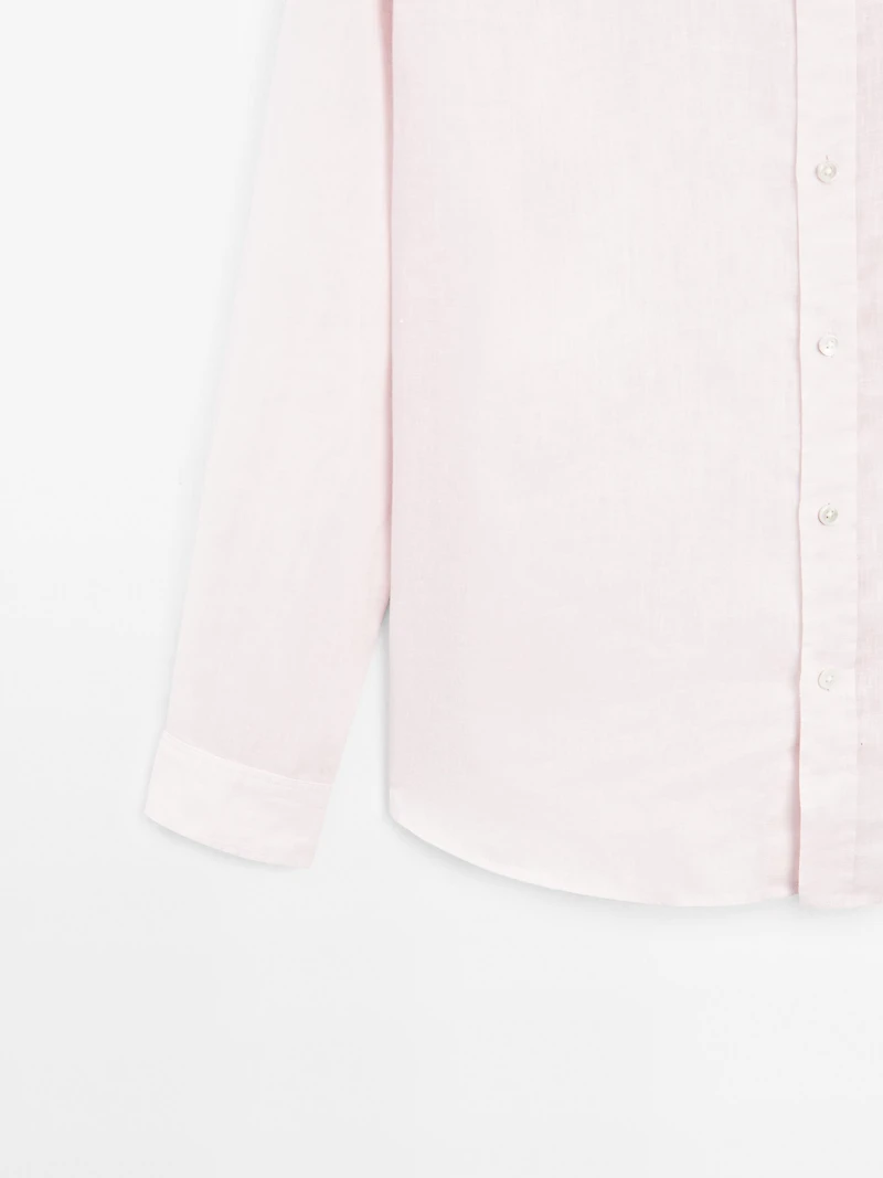 100% linen regular fit shirt