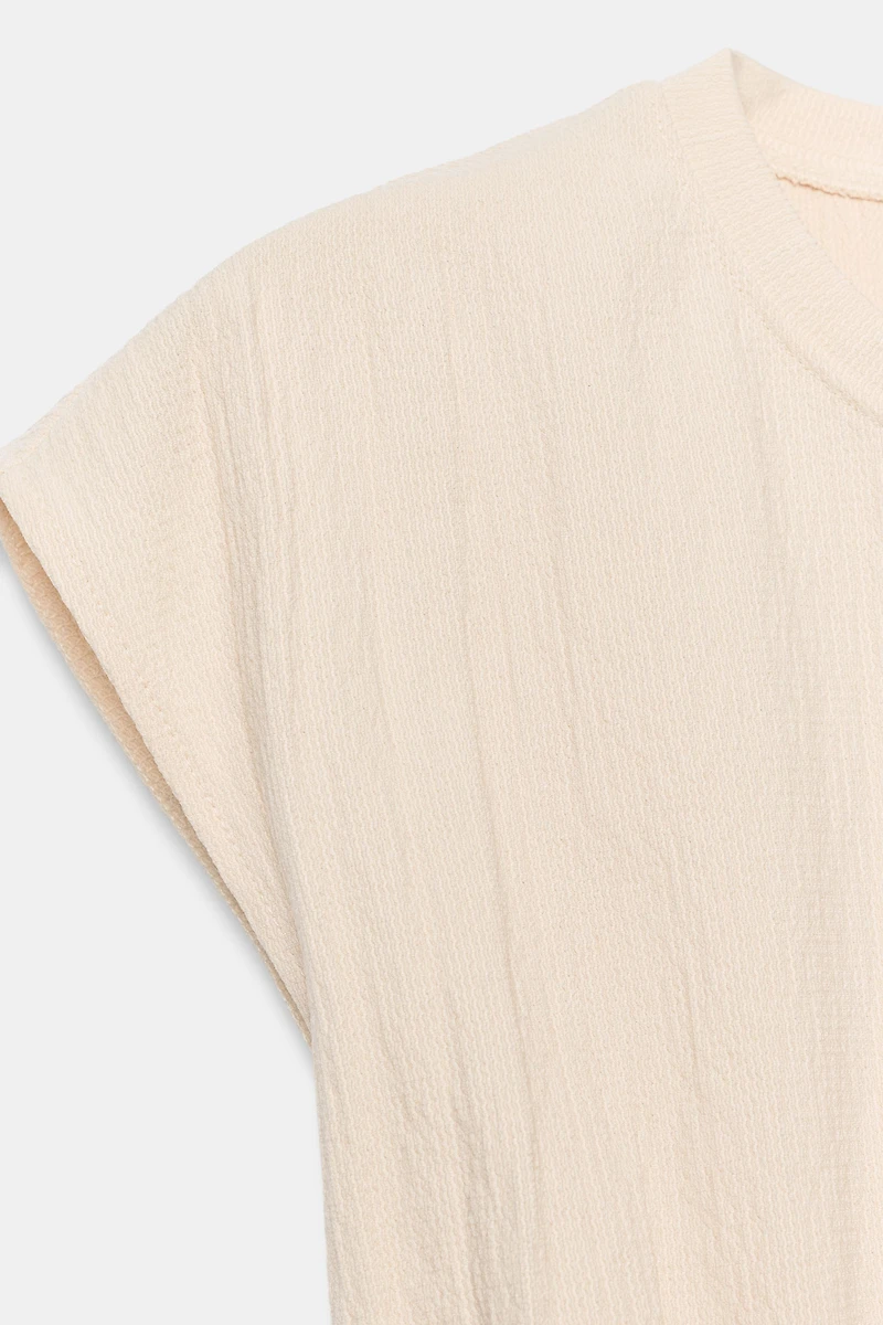 TEXTURED CORSET TOP