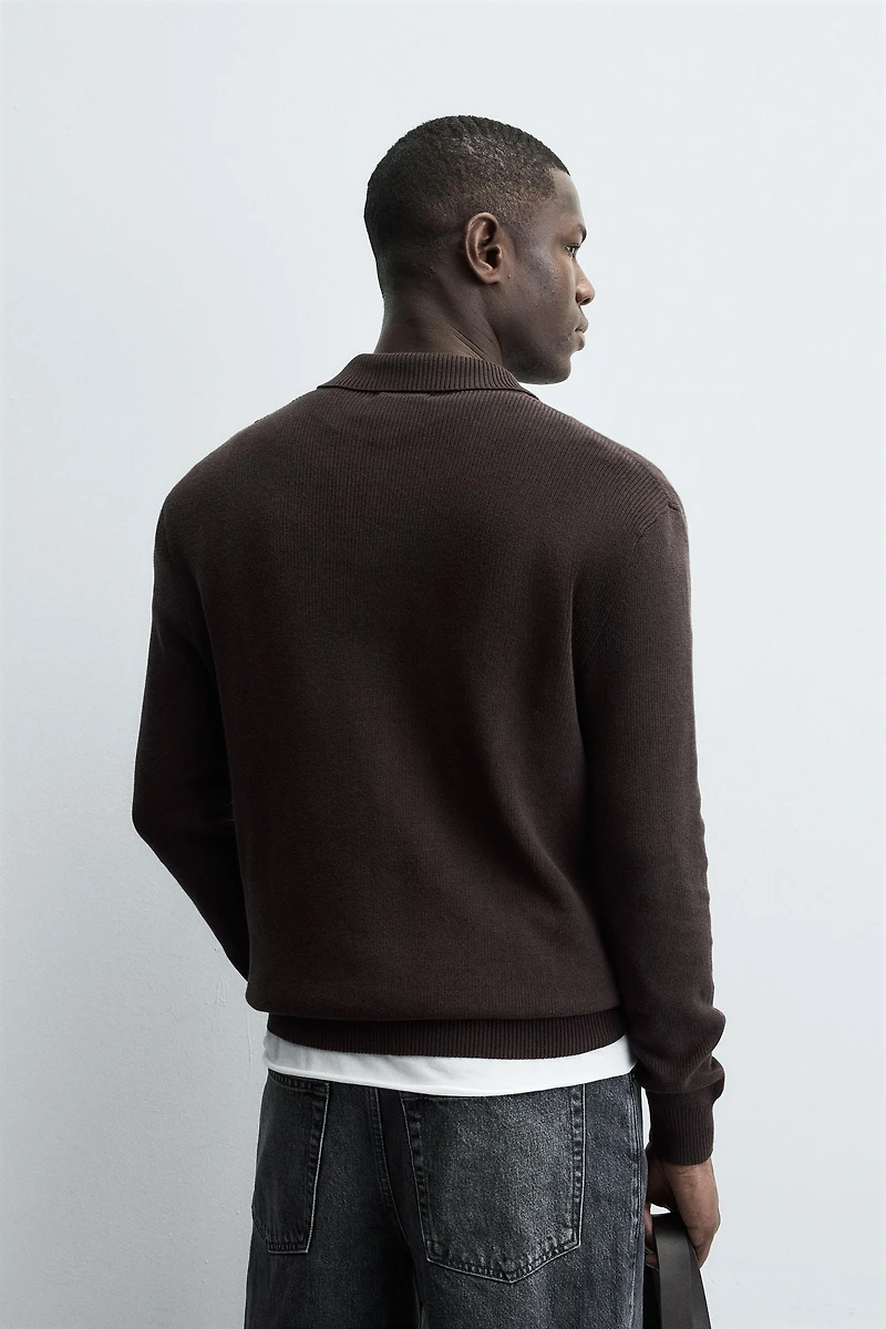 PEARLESCENT KNIT POLO SHIRT