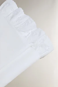 RUFFLED COTTON FLAT SHEET