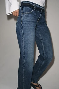 ZW COLLECTION LOW-RISE STRAIGHT LEG JEANS