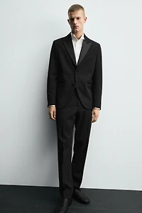 PANTALON DE COSTUME SMOKING AVEC LAINE