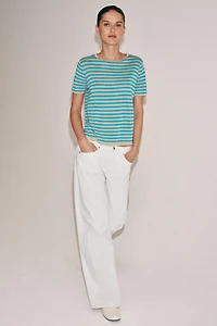 STRIPED KNIT TOP