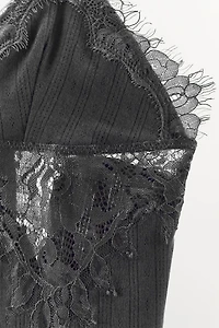 POINTELLE LACE TOP