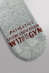 EMBROIDERED RIB SOCKS, 2-PACK