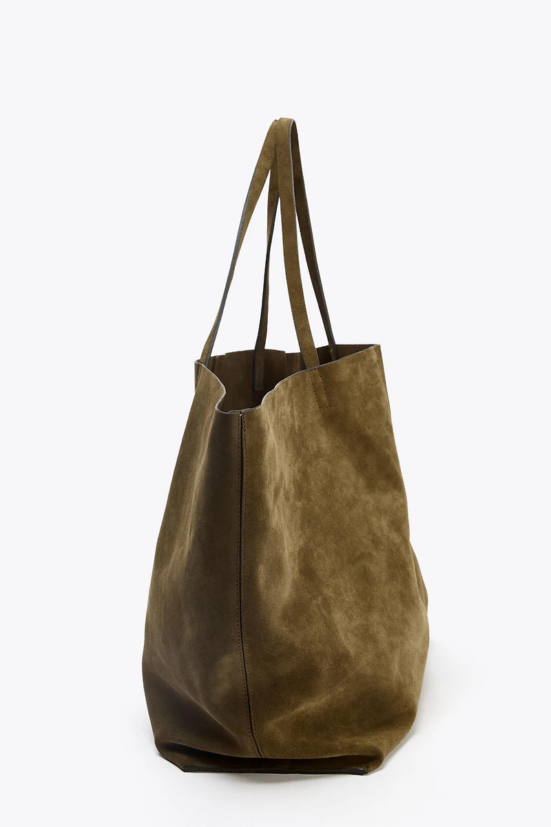 SUEDE MAXI SHOPPER