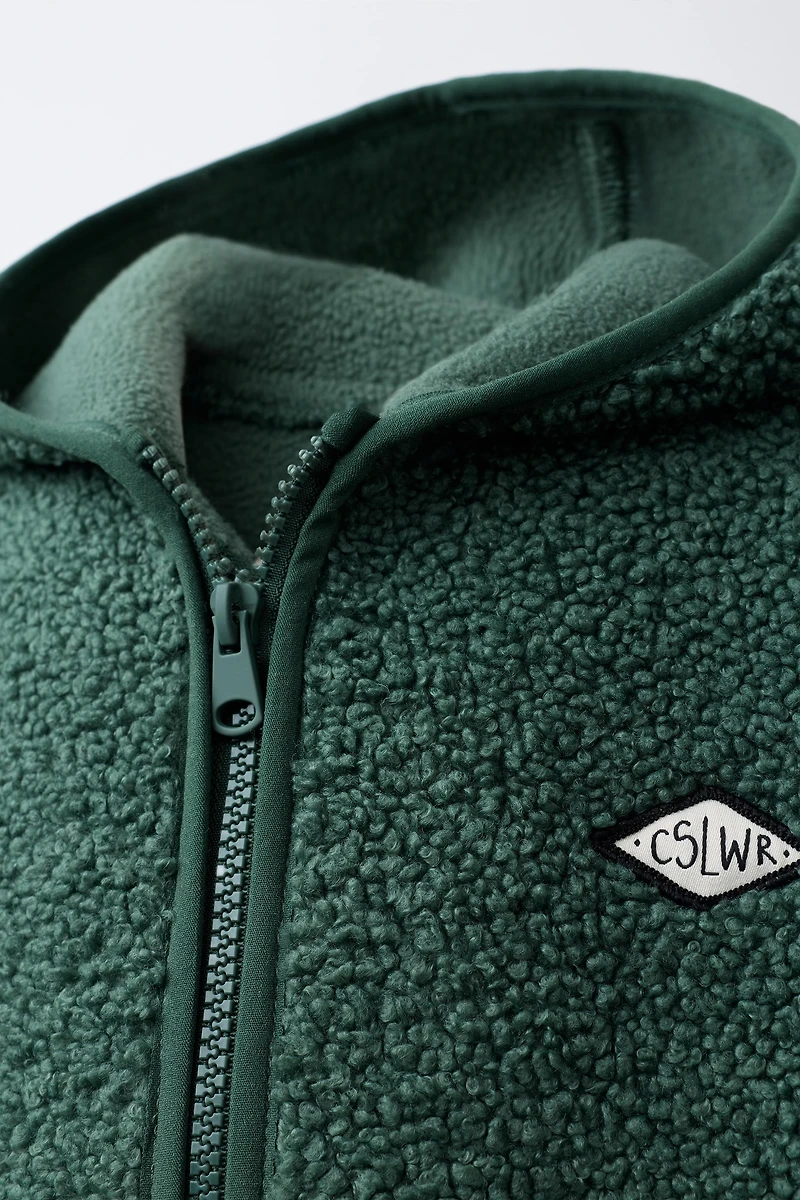HOODED FLEECE JACKET