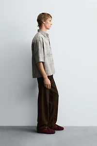 RELAXED FIT ABSTRACT PRINT SHIRT