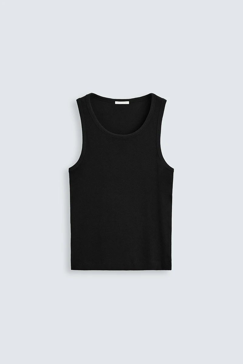 BASIC RIBBED TANK TOP