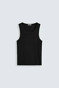 BASIC RIBBED TANK TOP