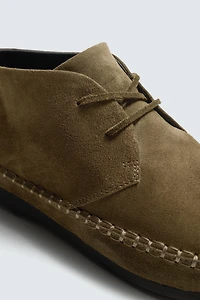 LEATHER SHOES VIBRAM® SOLE AARON LEVINE X ZARA