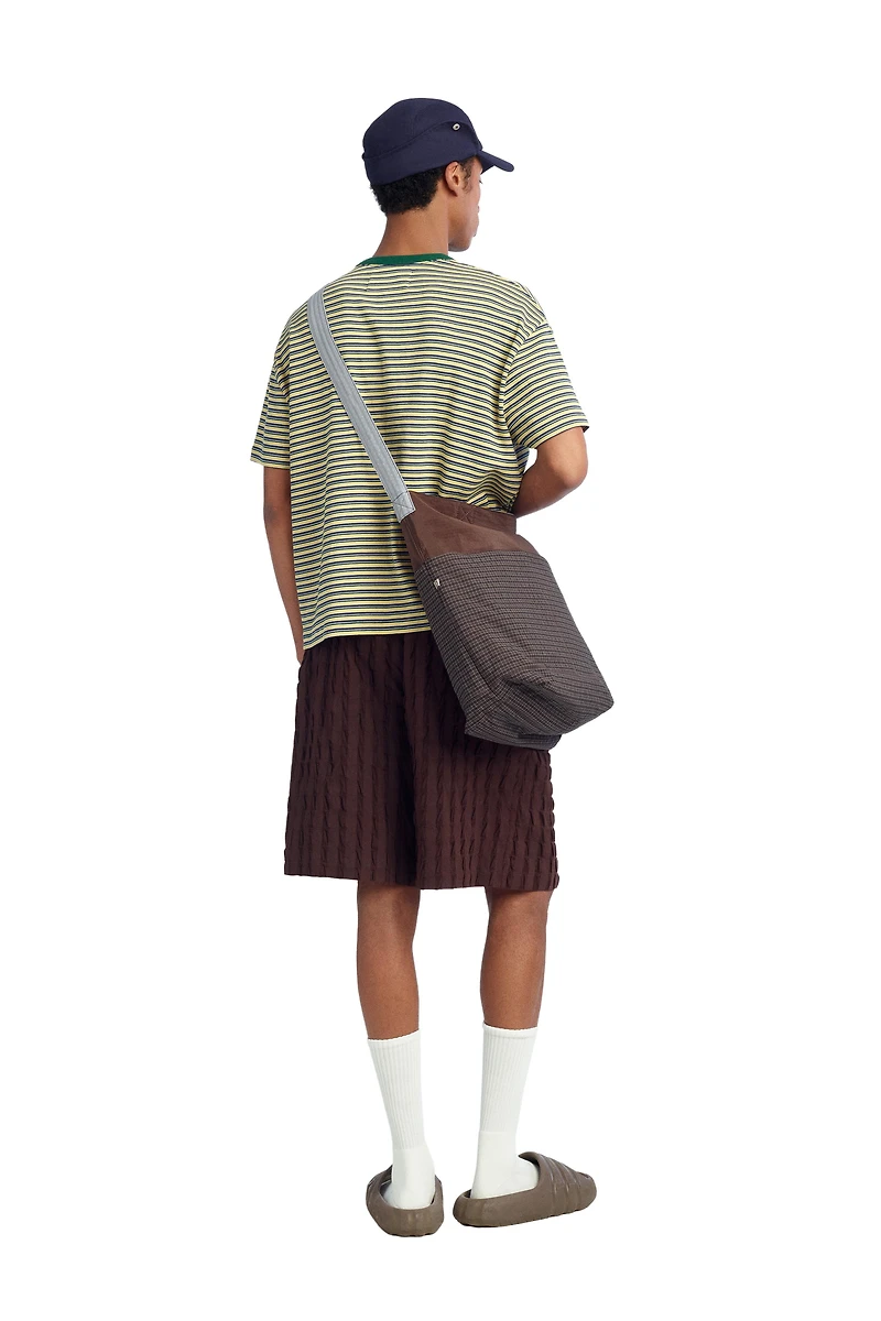 CROPPED STRIPED T-SHIRT