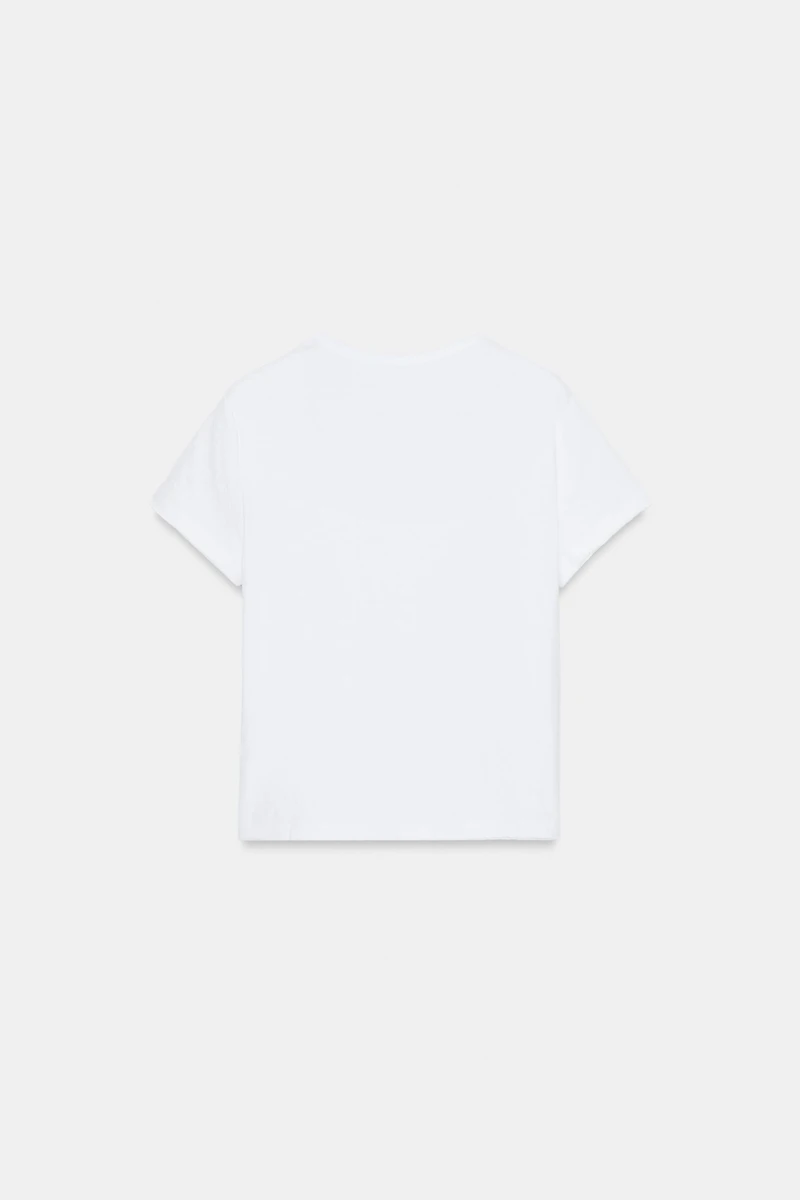 T-SHIRT COTON MANCHES COURTES