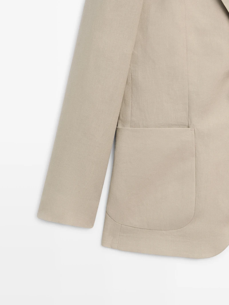 Veste de costume lin