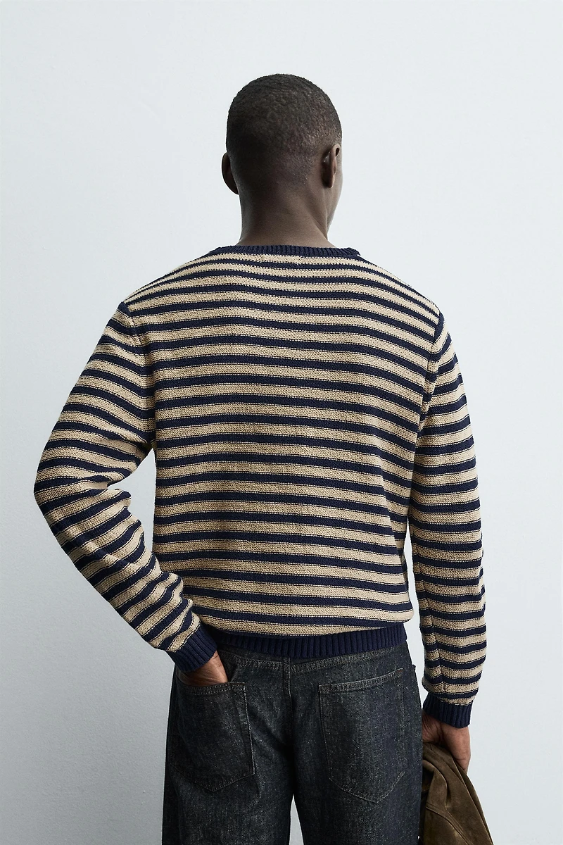 STRIPED JACQUARD SWEATER