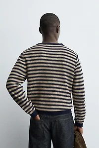 STRIPED JACQUARD SWEATER