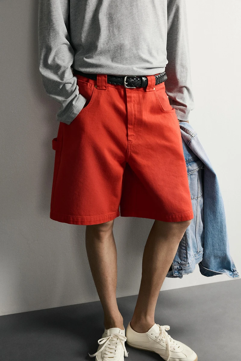 RELAXED FIT COTTON SHORTS