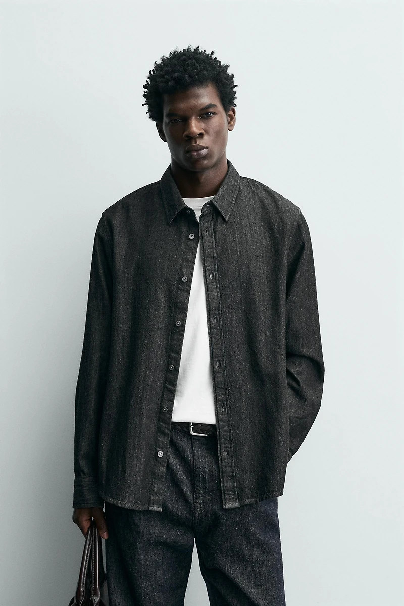 RELAXED FIT DENIM SHIRT