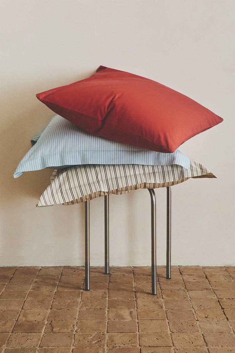 TAIE D’OREILLER PERCALE DE COTON (500 FILS)