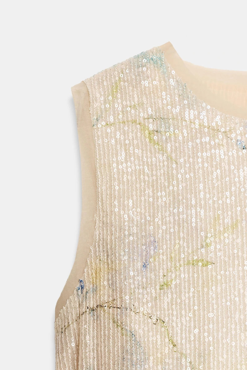 SEQUIN KNIT TOP