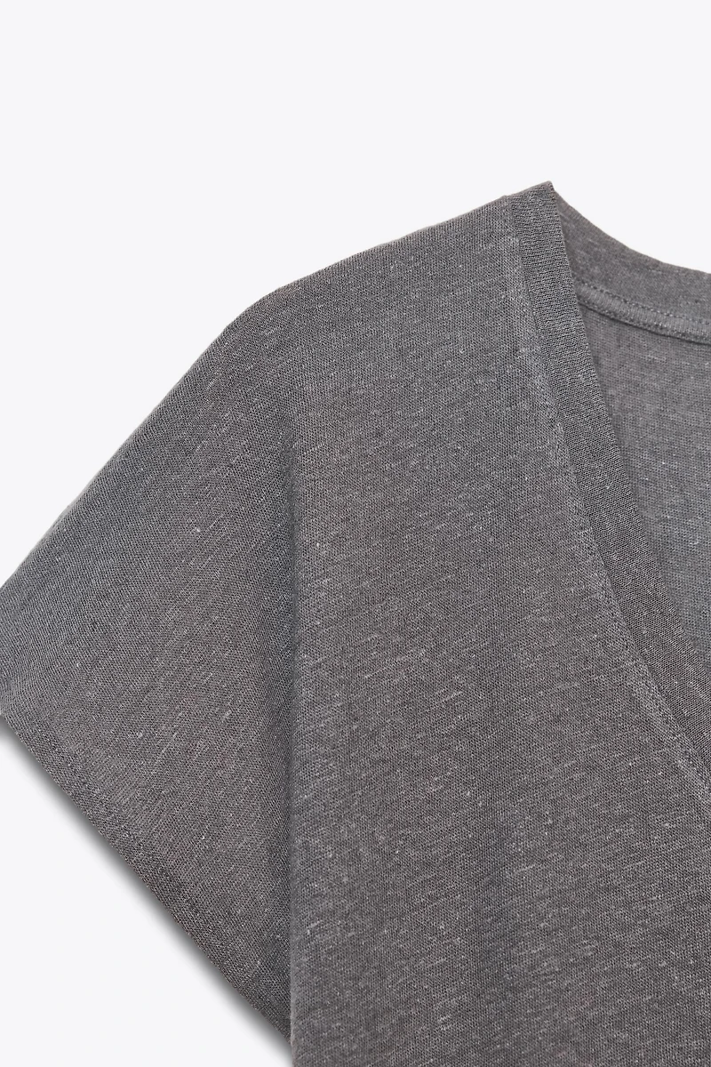 T-SHIRT AVEC COTON - LIN