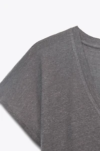T-SHIRT AVEC COTON - LIN