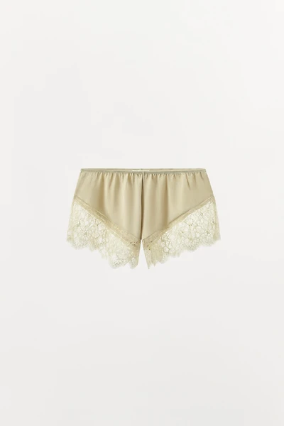 LIMITED EDITION SATIN EFFECT LACE SHORTS