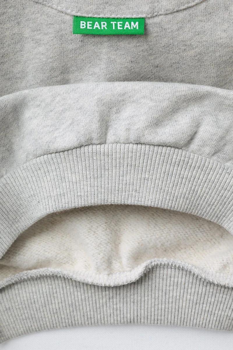 EMBROIDERED BEAR SWEATSHIRT