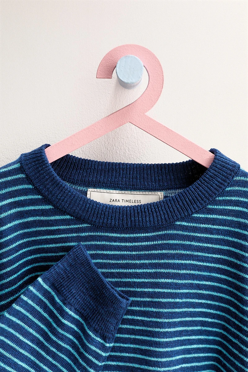 ZARA TIMELESS - STRIPED COTTON LINEN JUMPER
