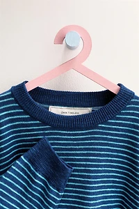 ZARA TIMELESS - STRIPED COTTON LINEN JUMPER