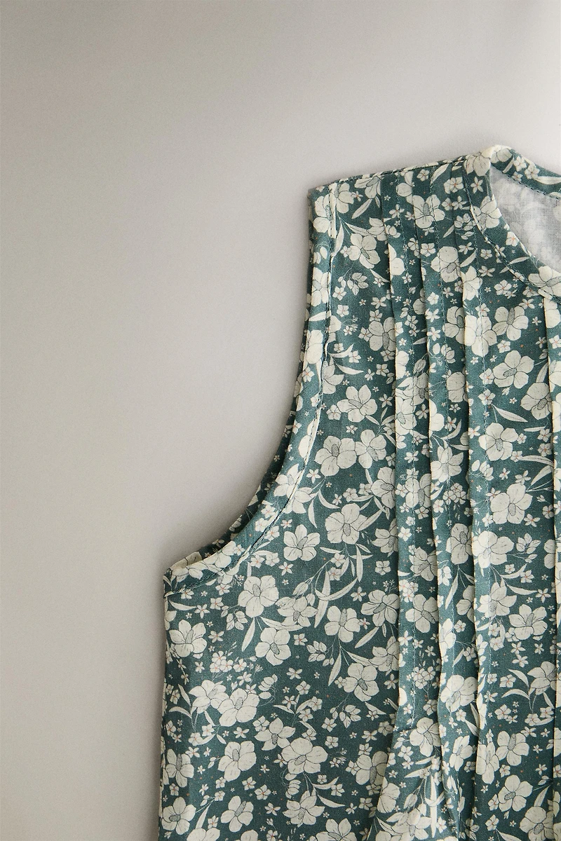 ROBE ENFANT COTON FLEURS TROPICALES