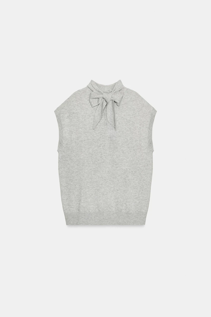 BOW KNIT VEST