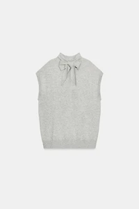 BOW KNIT VEST