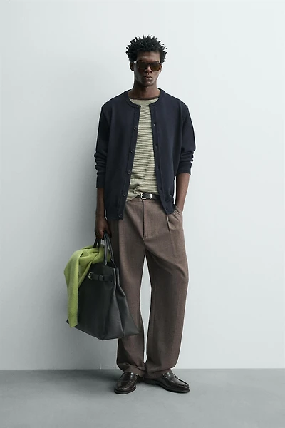 REGULAR FIT COTTON CARDIGAN